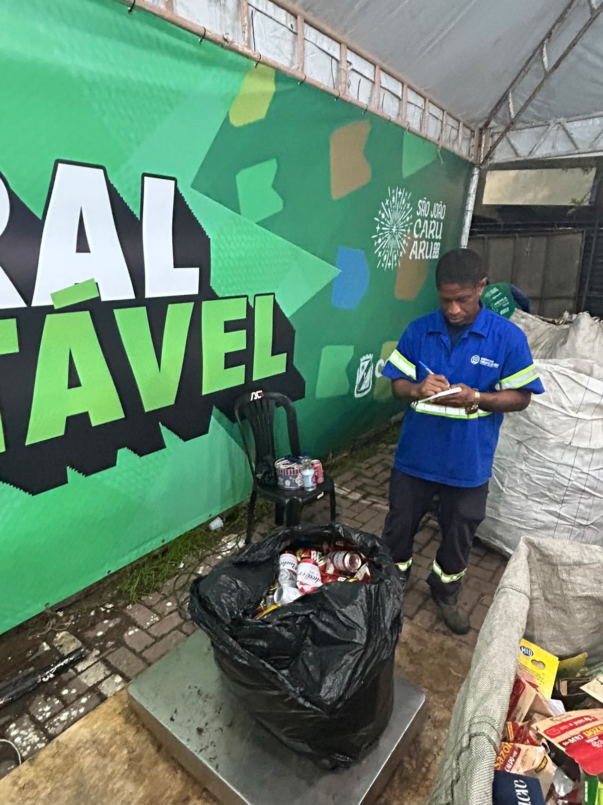 Triagem e pesagem