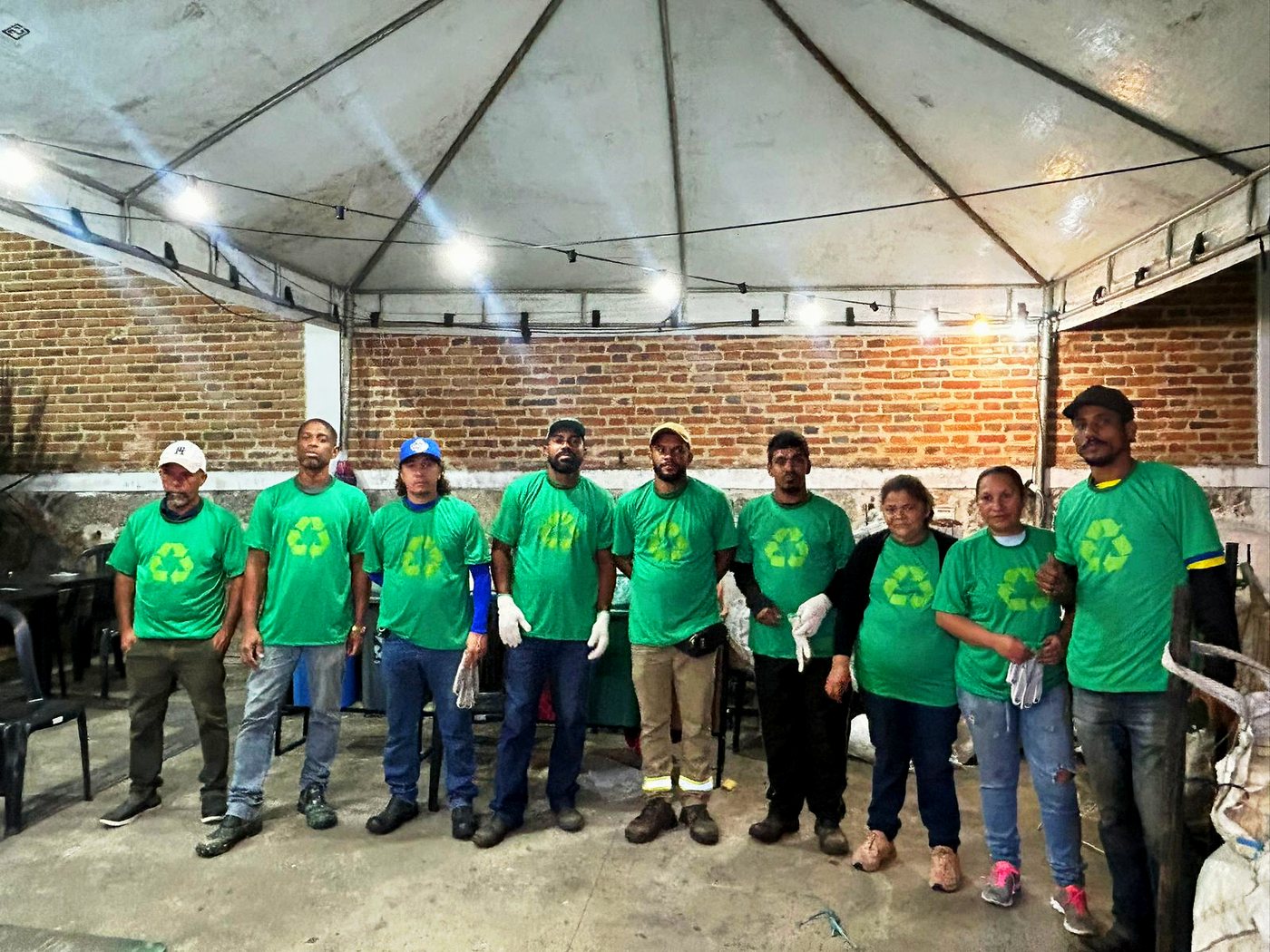 Triagem de resíduos recicláveis no São João de Caruaru 2026